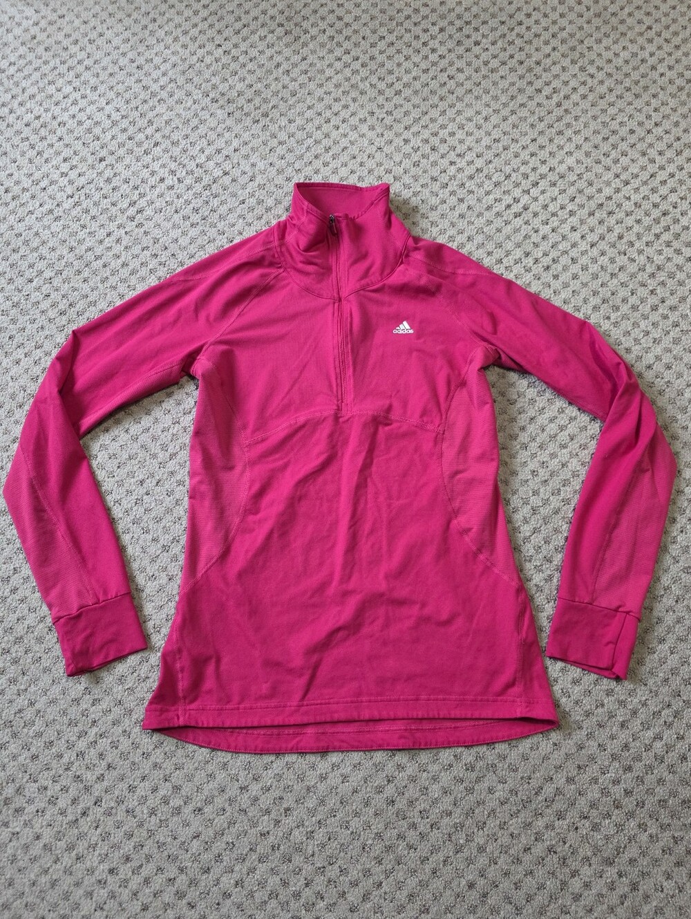adidas Climalite Women's Bright Pink Quarter-Zip